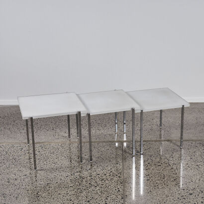 A Set Of Kartell Nesting Tables