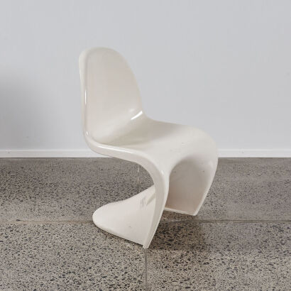 A Vitra Verner Panton S Style Chair