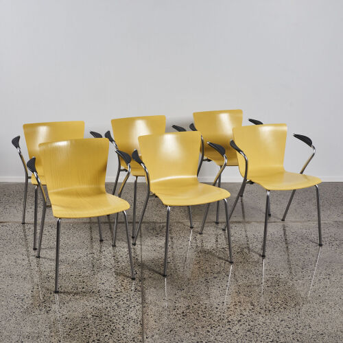 A Rare Suit Of VicoDuo Chairs By Vico Magistretti For Fritz Hansen