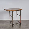 An Industrial Stand/Chopping Board With A Reclaimed Kauri Top