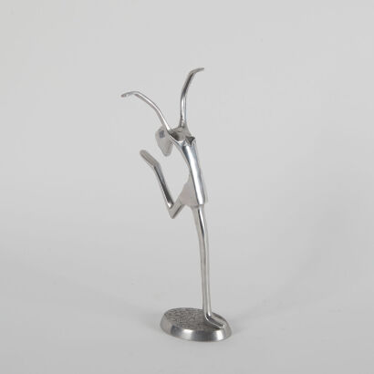 A Dancing Pewter Form