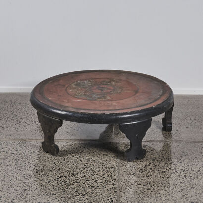 A Carved Chinese Circular Table