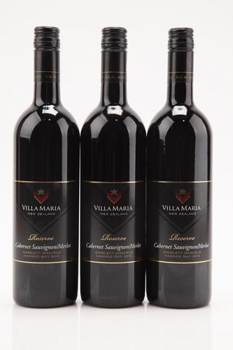 (3) 2013 Villa Maria Reserve Cabernet Sauvignon Merlot, Hawkes Bay