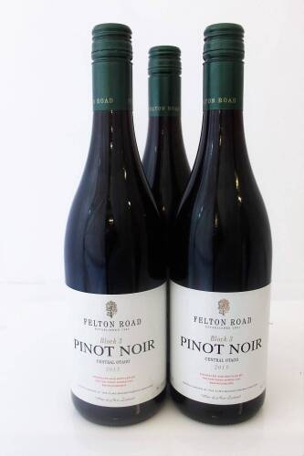 (3) 2013 Felton Road Block 3 Pinot Noir
