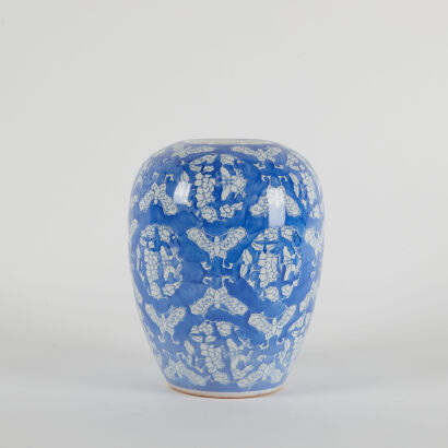 A Chinese Blue and White 'Butterfly' Jar