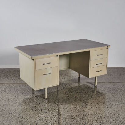 An Industrial Steel Office Desk