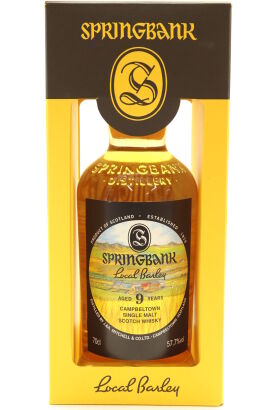 (1) Springbank 2018 Local Barley 9 Year Old Single Malt Scotch Whisky, 57.7% ABV