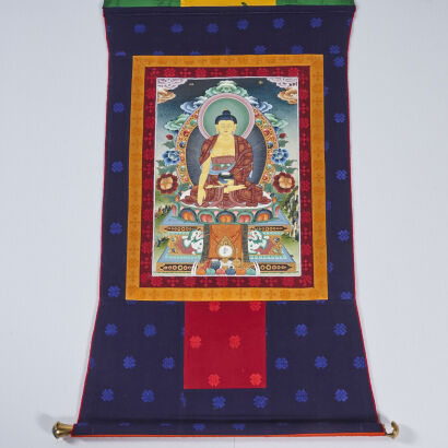 A Thangka Wall Hanging from Bhutan