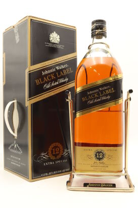 (1) Johnnie Walker Black Label 12 Year Old Blended Scotch Whisky, 43% ABV, 4500ml