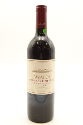 (1) 1991 Te Mata Estate Awatea Cabernets Merlot, Hawke's Bay