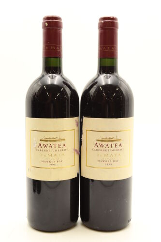 (2) 1996 Te Mata Estate Awatea Cabernets Merlot, Hawke's Bay