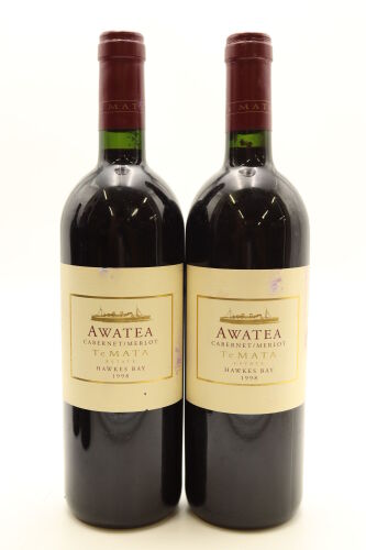 (2) 1998 Te Mata Estate Awatea Cabernets Merlot, Hawke's Bay