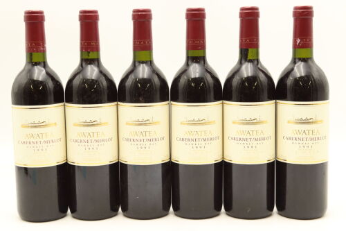 (6) 1993 Te Mata Estate Awatea Cabernets Merlot, Hawke's Bay
