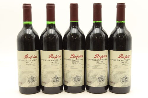 (5) 1997 Penfolds Bin 707 Cabernet Sauvignon, South Australia