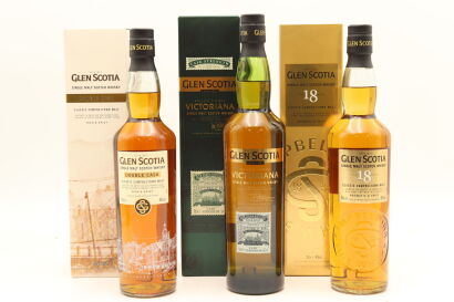 (1) Glen Scotia Collection, Three Bottles Sold as One Lot