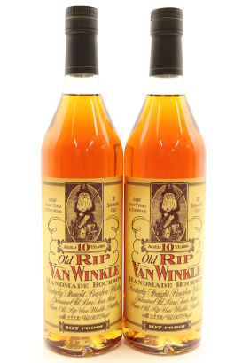 (2) Old Rip Van Winkle Handmade 10 Year Old Kentucky Straight Bourbon Whiskey, 53.5% ABV