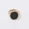 9ct Vintage Signet Onyx Ring
