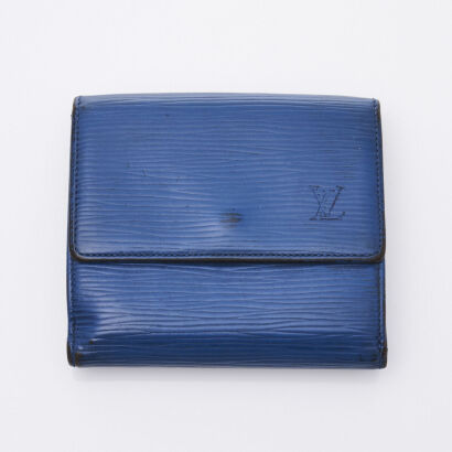 Louis Vuitton Blue Epi Wallet