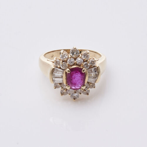 14ct Ruby and Diamond Ring