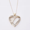 10ct Diamond Heart Pendant