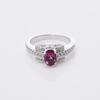 18ct Modern Tourmaline and Diamond Ring