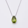 18ct White Gold Peridot Pendant