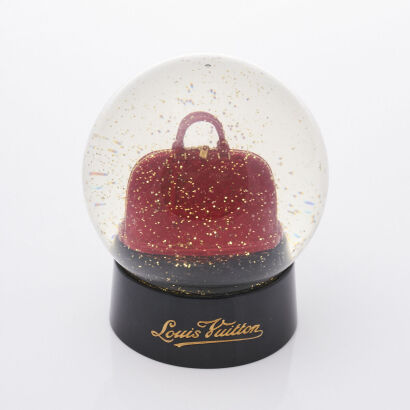 Louis Vuitton Red Alma Snow Globe