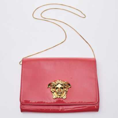 Versace Patent Medusa Bag
