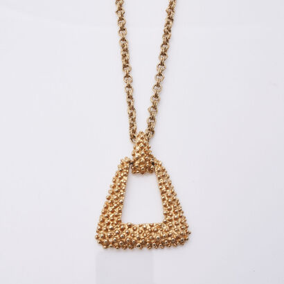Sarah Coventry "Golden Sunset" Pendant