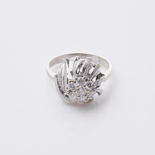 12ct Diamond Cluster Ring