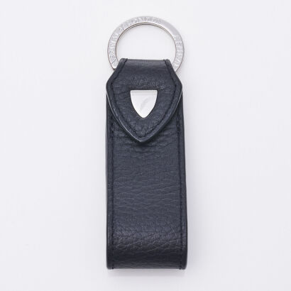 Aspinal of London Leather Loop Keyring