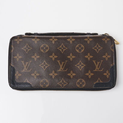 Louis Vuitton Black Monogram Daily Organiser Wallet