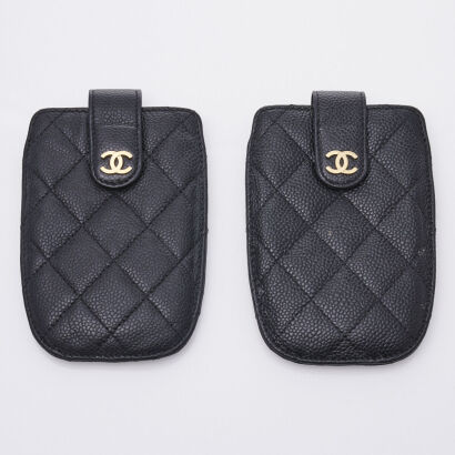 Two Chanel Quilted Phone Cases