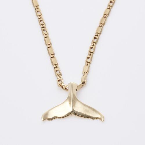 14ct Whale Tail Necklace.