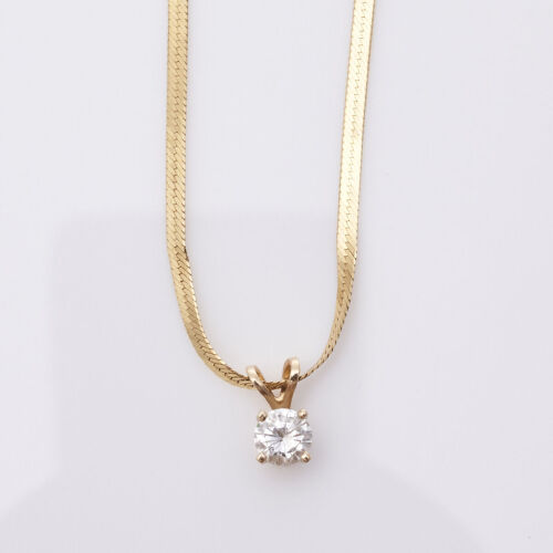14ct Diamond Pendant and Chain