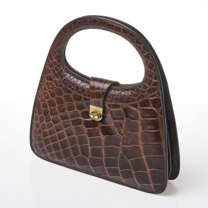 Vintage Crocodile Leather Handbag