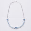 18ct Modern Topaz and Diamond Necklace
