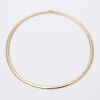 18ct Yellow and White Gold Omega Necklace