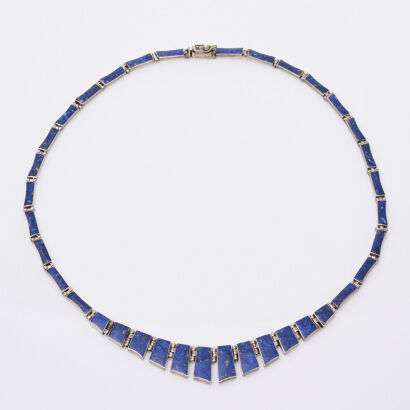 Silver Lapis Lazuli Necklace