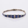 Silver Lapis Lazuli Bracelet