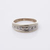 9ct White Gold Diamond Band