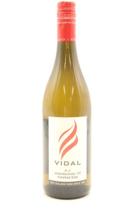 (1) 2007 Vidal AJ Chardonnay, Hawkes Bay