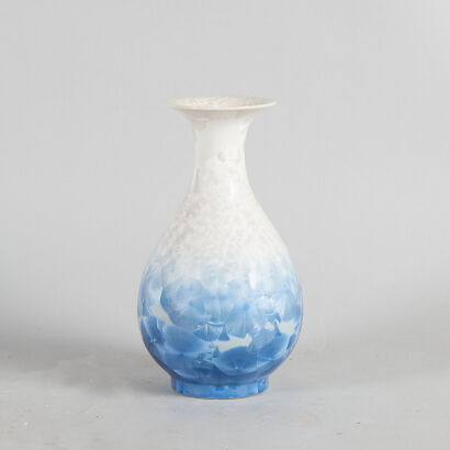 A Chinese Crystalline Flambe-Glaze Vase (Jingdezhen Zhi Mark)