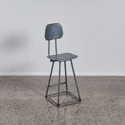 An Industrial Swivel Stool By Loop Seats