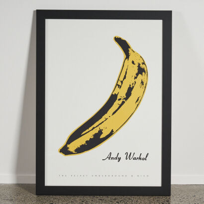 A Large Andy Warhol Velvet Underground Nico Banana Pop Art Poster Print