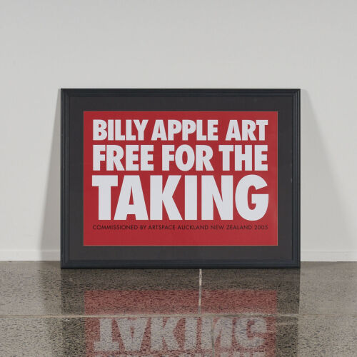 BILLY APPLE&nbsp;Art Free for the Taking&nbsp;Poster