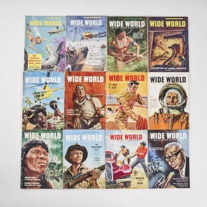 A Collection of Twelve Vintage 1960's Wide World Magazines