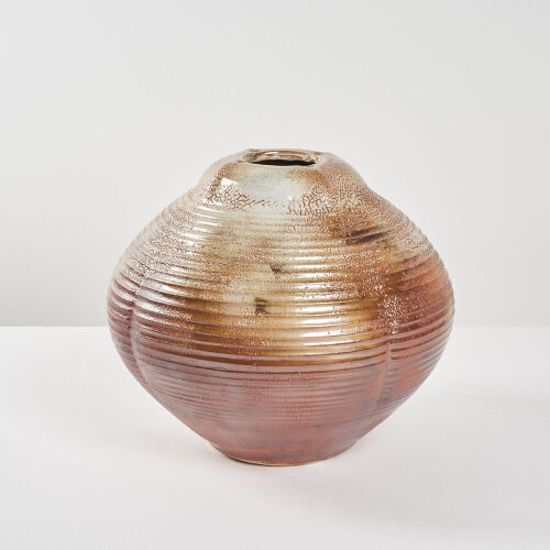 An Impressive Greg Barron Altered Pot with Crackle Pattern