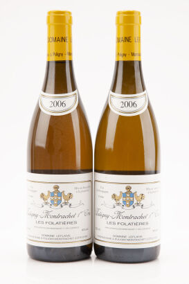 (2) 2006 Domaine Leflaive Puligny Montrachet 1er Cru Les Folatieres, Cote de Beaune