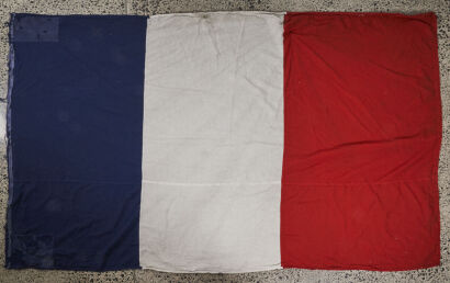 An Antique French Ship Flag